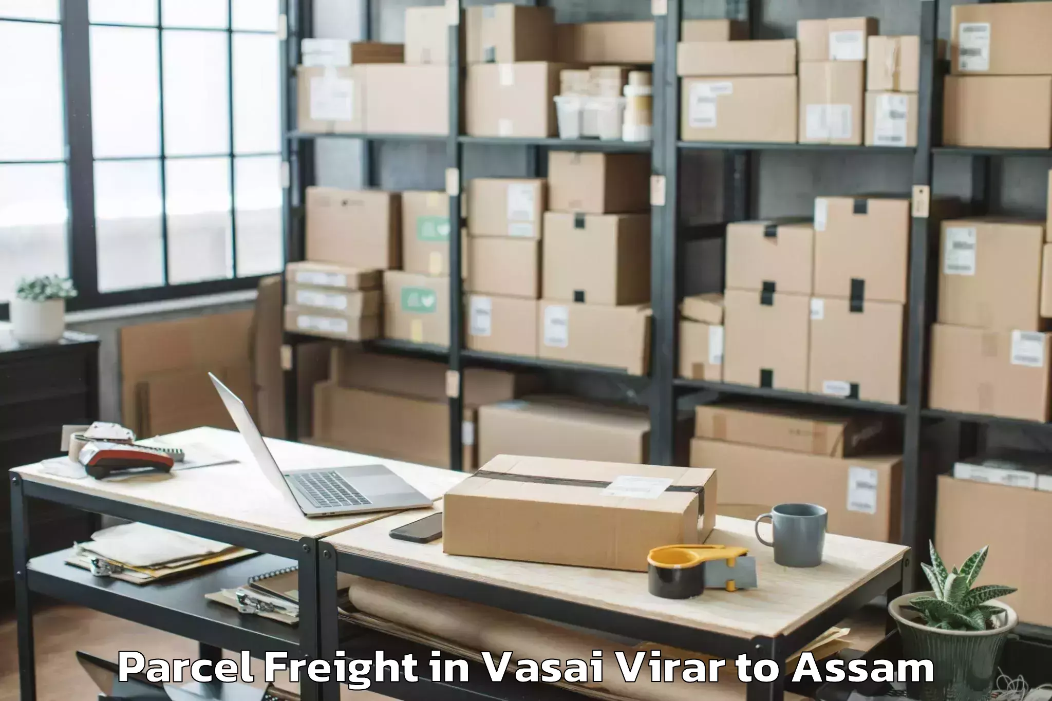 Top Vasai Virar to Rangapara Parcel Freight Available